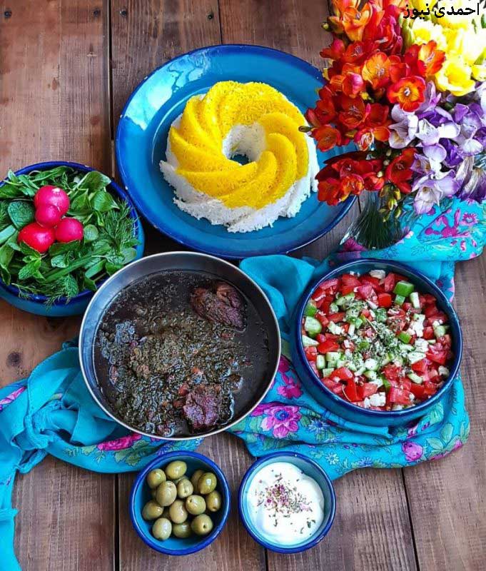 لیست انواع غذاهای ایرانی و خارجی